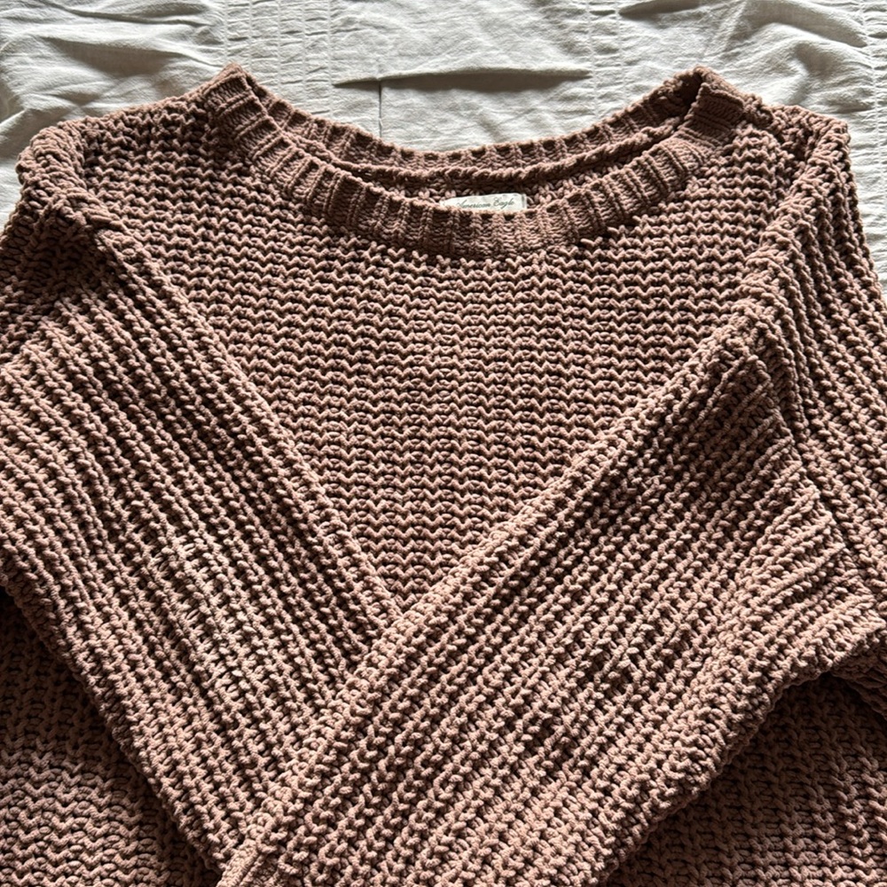 American Eagle Slouchy Oversized Knit Sweater